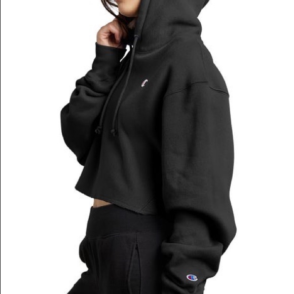 Champion Reverse Weave Crop Hoodie - Picture 3 of 4